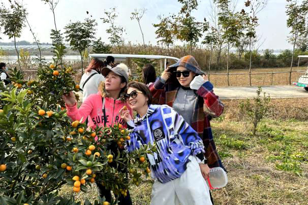 武漢臺資企業協會邀請在漢50餘名臺胞姐妹共赴鄂州杏福園